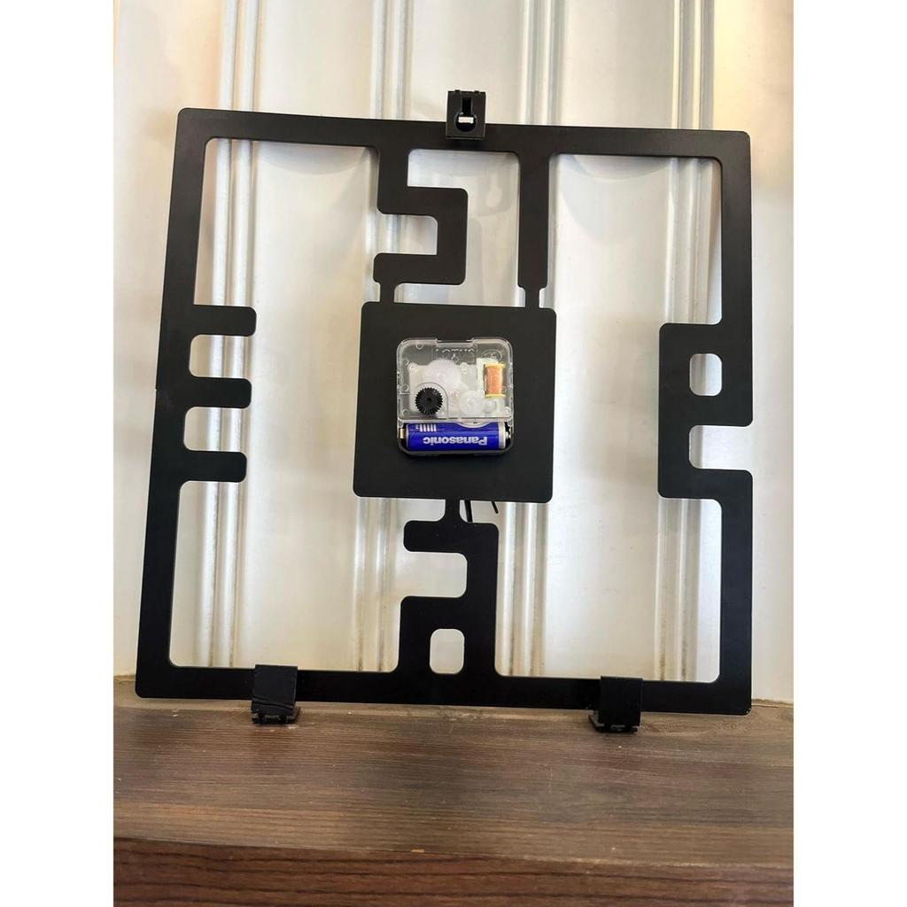 Classic Square Shaped Wall Clock | 12 Inch Durable & Elegant Metal Wall Timepiece for Home, Office, Living Room, Bedroom