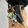 Portable Fishing Rod Holder Belt Mounted Rod Support Bracket Wear Resistant Outdoor Hand Free Fishing Accessory