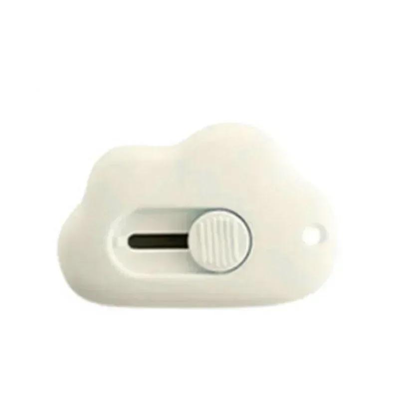 

Mini Cloud Kawaii Utility Knife Portable Unpack Express Paper Cutter Student School Office Stationery Cutting Supplies білий
