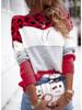 Women's Color Block Leopard Print Pullover: Long-Sleeved Casual Sweater for Autumn & Spring
