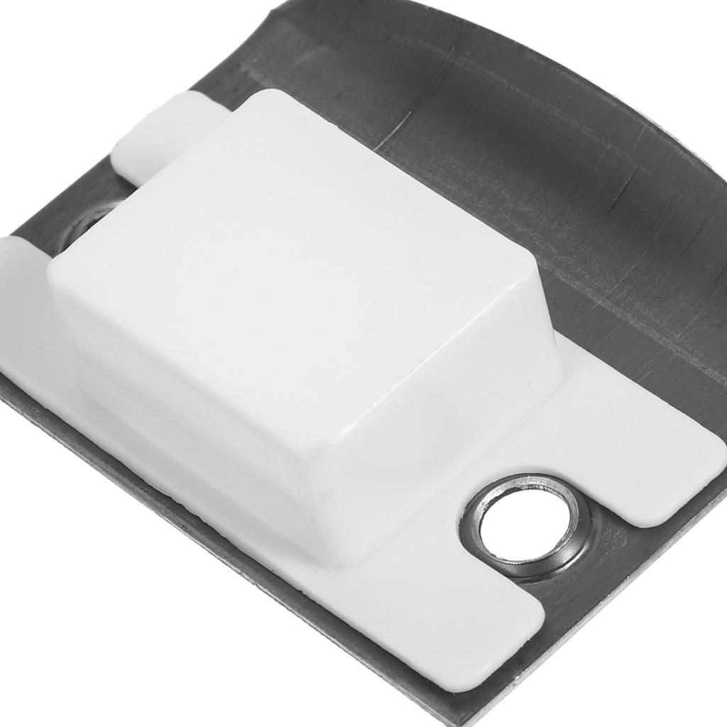 4Sets D-Type Buckle Strike Plates Finish Metal Door Strike Plates Deadbolt Cover Reinforcement for Wooden Doors
