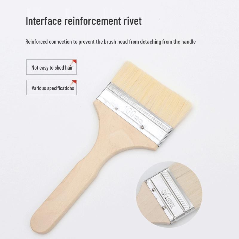 Wooden Handle Wool Paint Brush