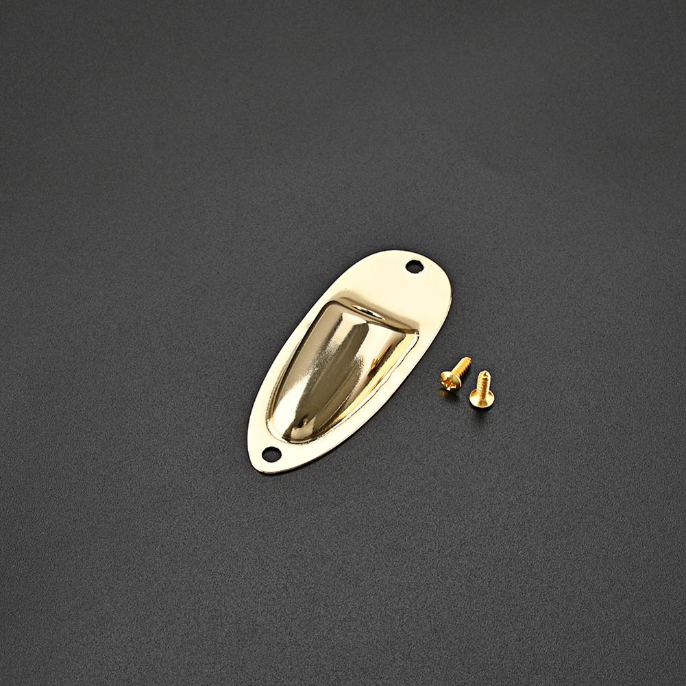 Guitar Jack Plate Replacement Guitar Output Jack Boat Shaped Socket Parts Musical Instrument Accessories