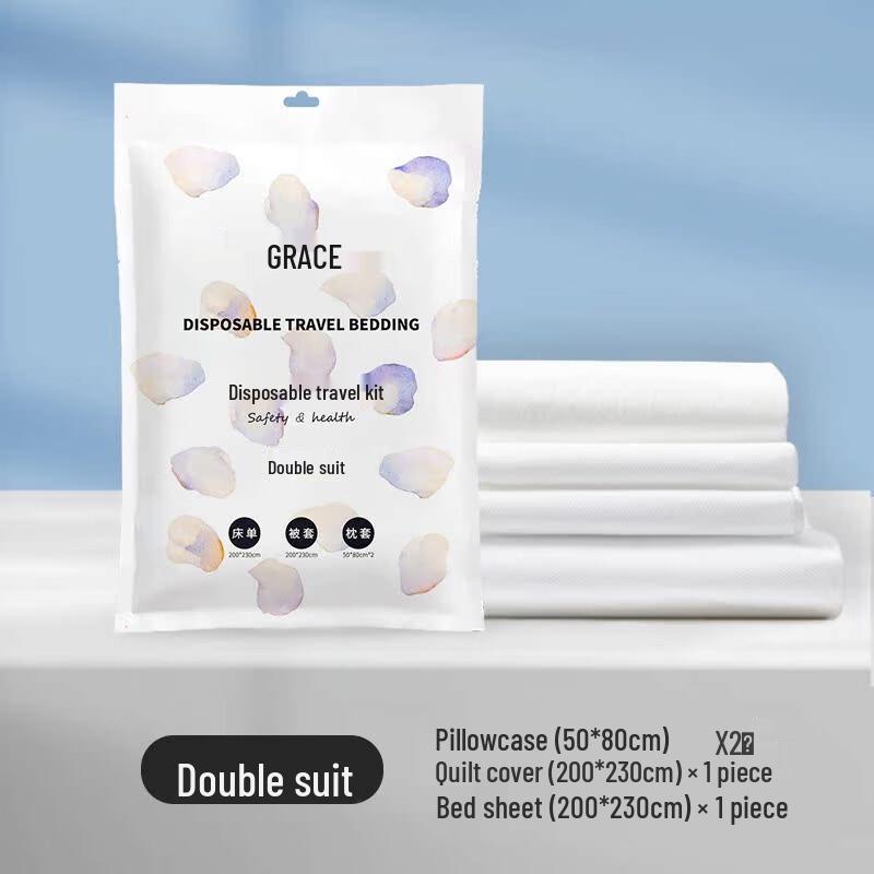 Grace Disposable 4-Piece Travel Bedding Set