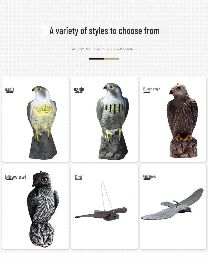 Simulated Eagle Garden Ornament & Mouse Repellent