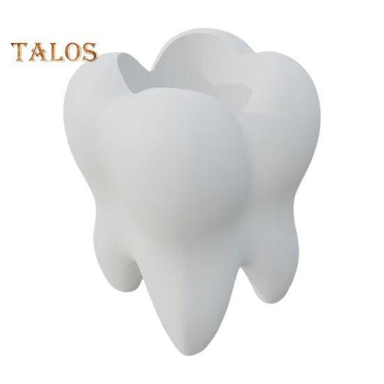 

Подставка для зубных щеток, высокая прочность, большая емкость, в форме зуба, многоцелевой контейнер для зубной пасты, канцелярский органайзер для стола белый