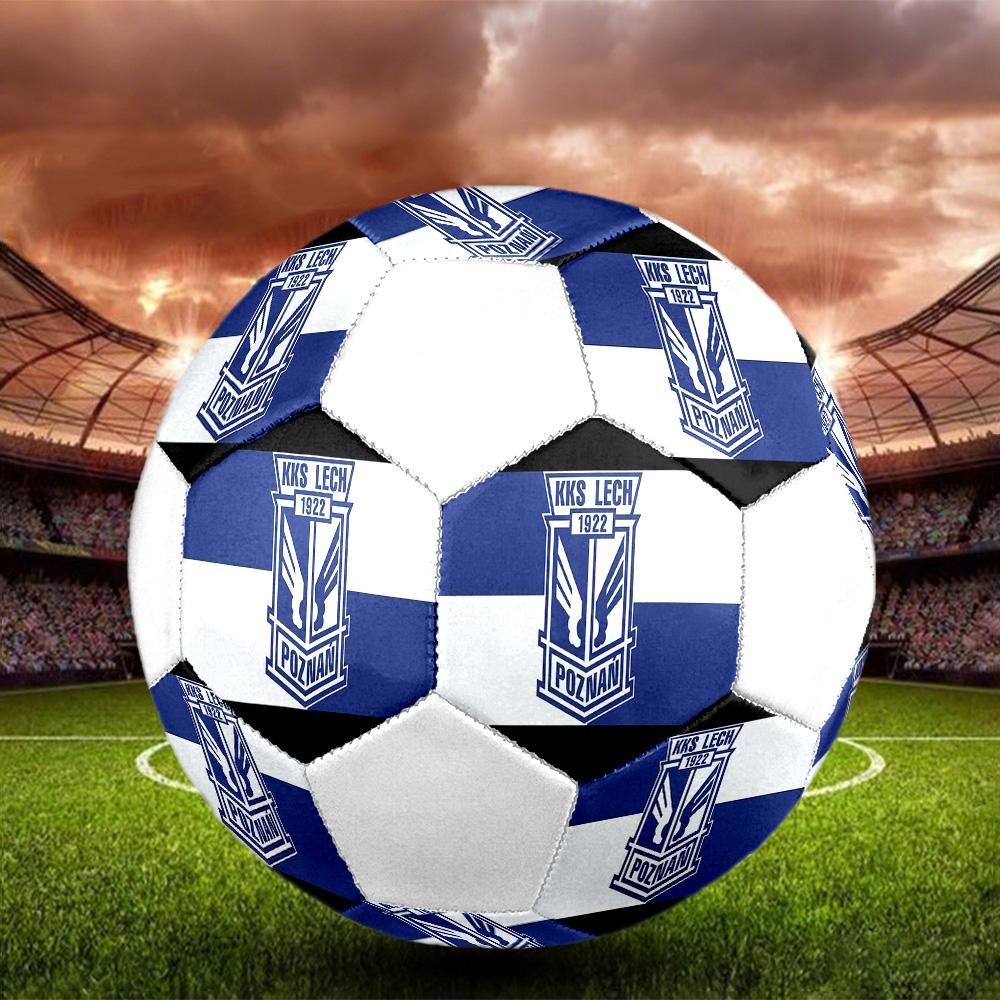 1PC KKS Lech poster size 5 soccer ball PrahaIndoor Soccer Ball Colorful All Ages Machine Stitched PVC Competition Ready Durable High-Bounce