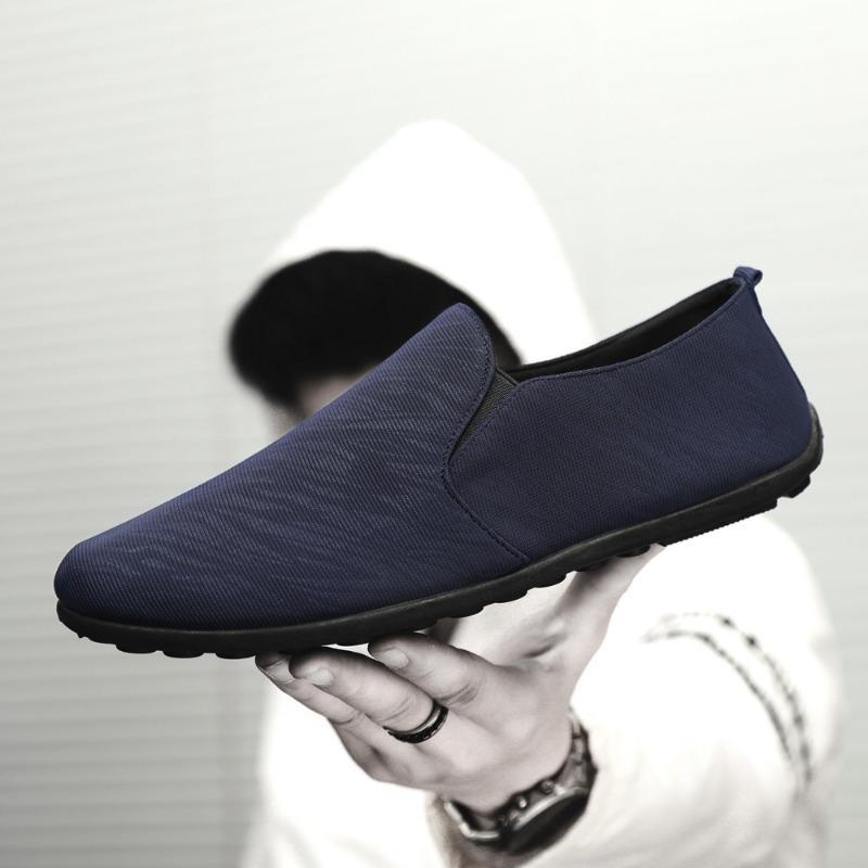 Summer new Doudou shoes men's one-pedal men's shoes spiritual guy social shoes versatile casual cloth shoes student shoes