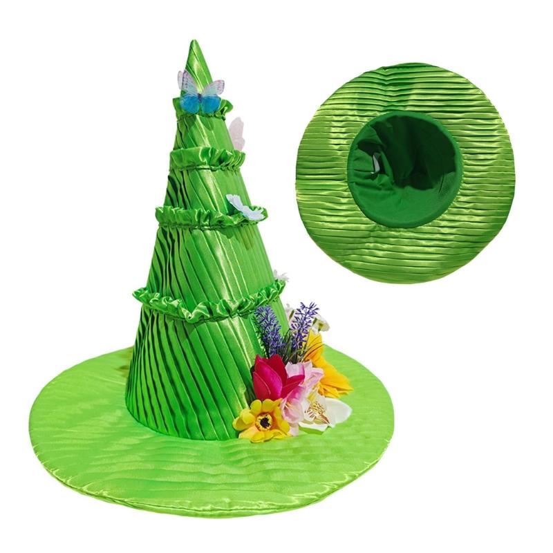 Lolitas Cosplay Witch Hat Magical Wizard Hats Halloween Witch Unisex Hat for Halloween and Theme Parties