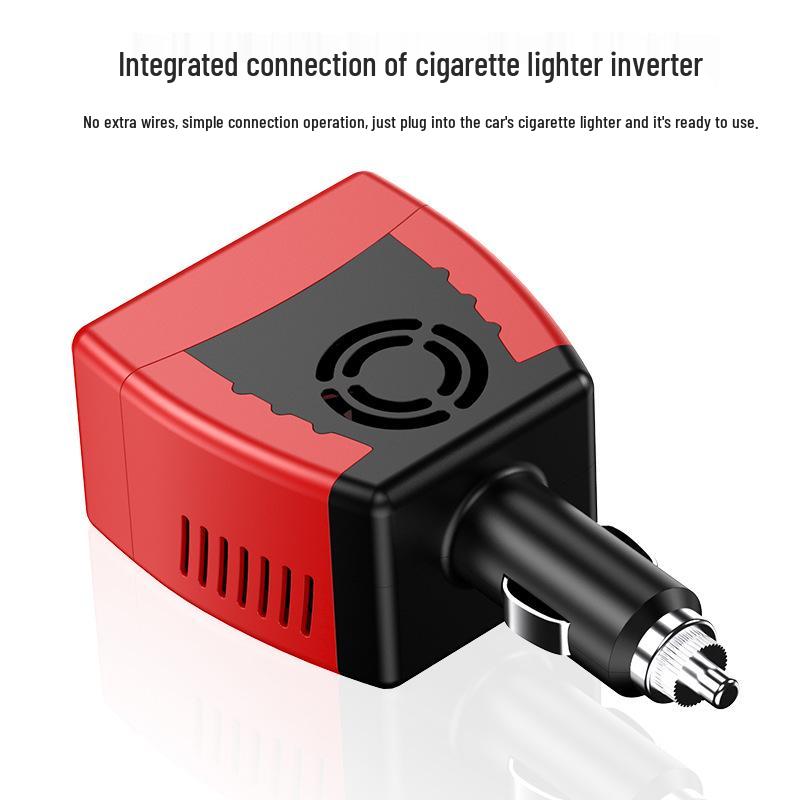 150W Car Inverter and Smart Charger with USB 2.4A for Mobile Phones
