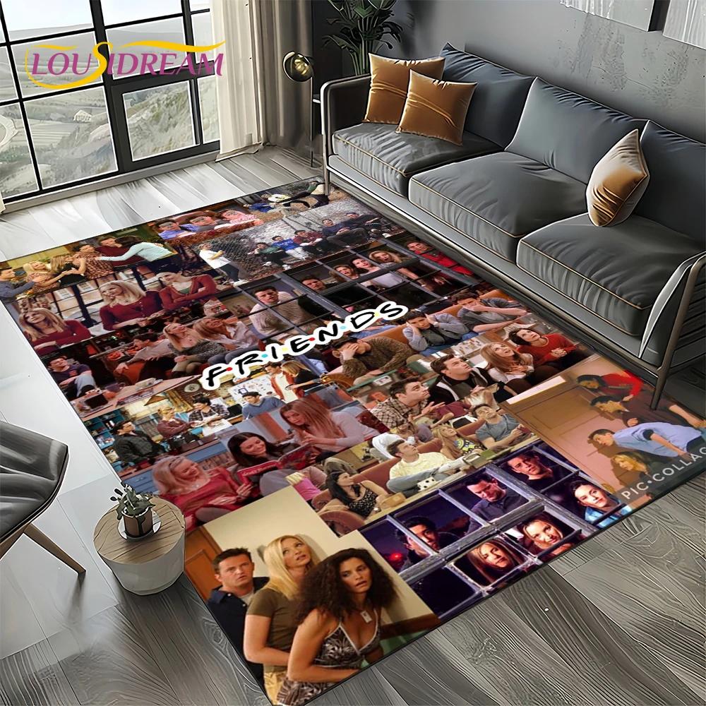 Koberec kobereček Central Perk přátelé TV seriál pro obývací pokoj ložnici domov dekorace pohovky, koberec do dětského koutku protiskluzová podložka na podlahu dárek
