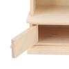 Dollhouse Bookshelf 1:12 Wooden Miniature Decoration Rugged Dollhouse Bookcase for Kids Bedroom Playroom