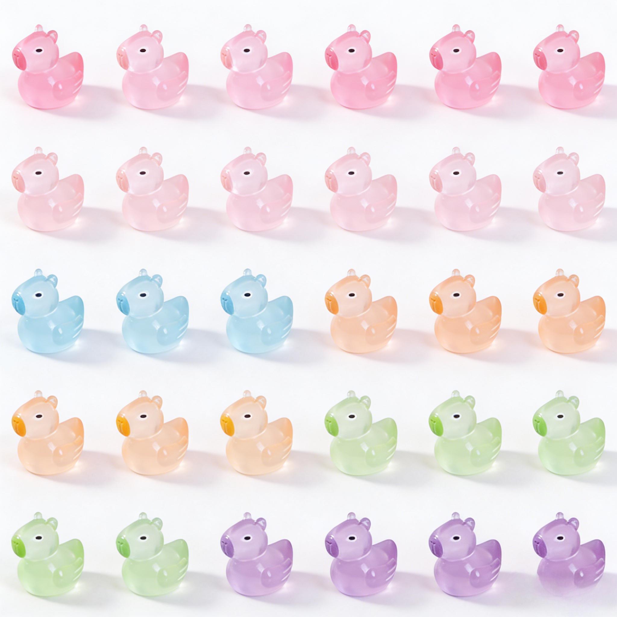 

10-30PCS Luminous DIY Capybara duck Resin Fairy Garden Decoration Miniature Figurine Kawaii Animal Microlandscape Accessories 10pcs
