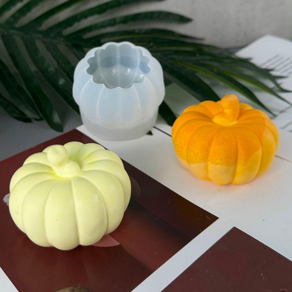 White Pumpkin Mould Smooth Pumpkin Soap Mold DIY Pumpkin Candle Mold  Halloween