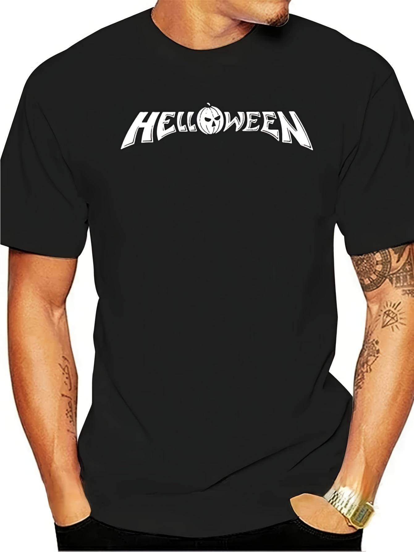 

Men S 3D All-Over Print Halloween T-Shirt - HELLOWEEN Music & Group Costume Party Tee S