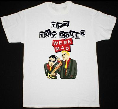 THE TOY DOLLS PUNK ROCK Album Fehér Férfi S-234XL D298 Uniszex Póló