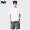 Baleno S&K Herren Cool Ice Silk T-Shirt & Shorts Set