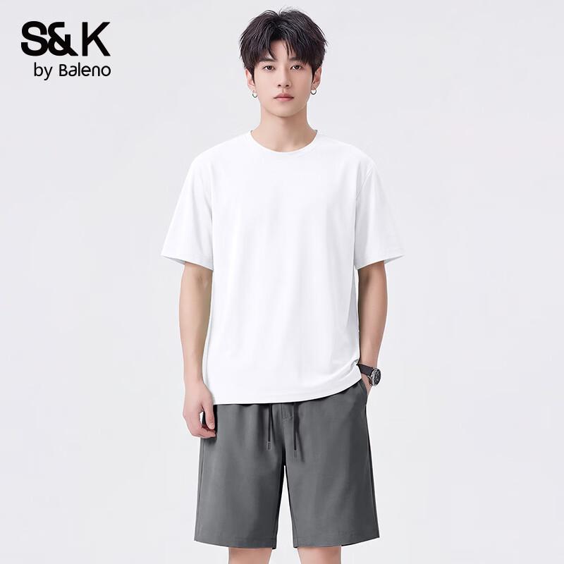 Baleno S&K Herren Cool Ice Silk T-Shirt & Shorts Set