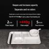 Thickened Melamine 4-Compartment Rectangular Serving Tray