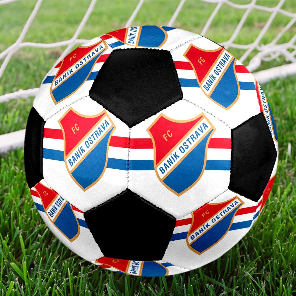SIZE 5 FC Baník Ostrava Soccer Ball Colorful All Ages Machine Stitched PVC Competition Ready Durable High-Bounce