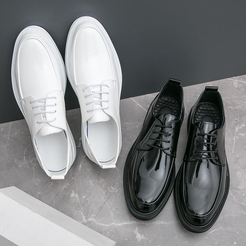 Fashion Leather Shoes Man Casual Loafers Luxury Design Slip On Male Dress Shoes Leisure Style Big Size Good Wear-resistant Sole