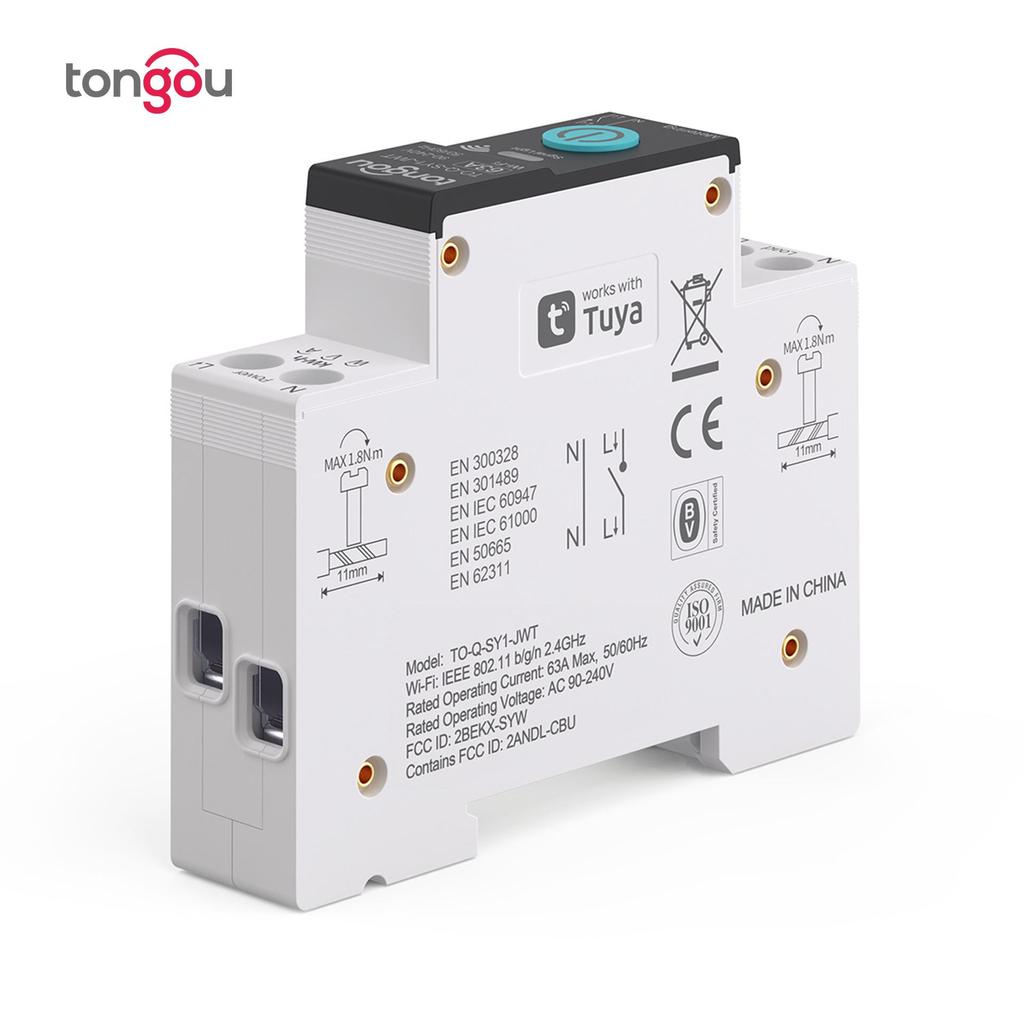 Tuya WiFi Smart Strømbryter: Trådløs fjernstyring av mobil for smarthjem.