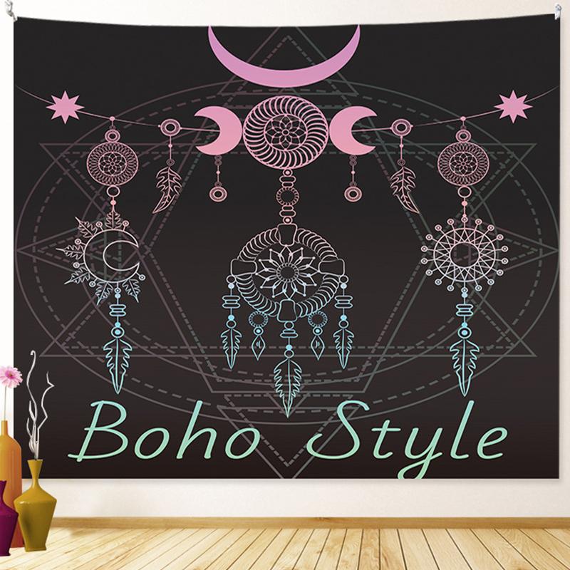 Tarot Sun Moon Dream Catcher Tapestry Witchcraft Decor Hippie Boho Tapestry Psychedelic Scenes Wall Decor Room Home Decor