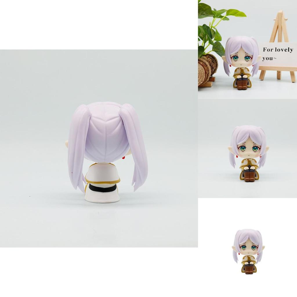 Sitting Frieren Pvc Collectible Figure For Car Interior Decoration