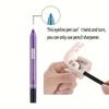 Crayon Eyeliner et Ombre à Paupières Violet Irisé Waterproof, Métallique Longue Tenue Application Facile Maquillage Yeux, Teinte Pigmentée Intense