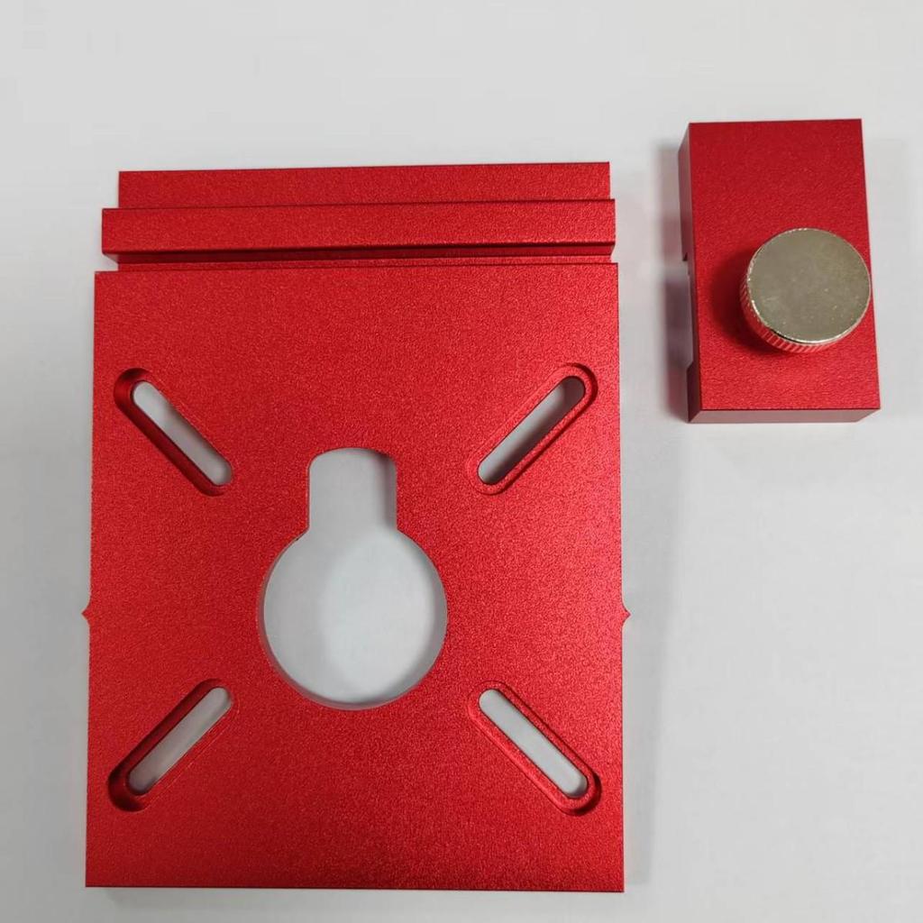 Aluminum Alloy Linear Rail Adapter with Limiters and Auxiliary Support for Large Positioners