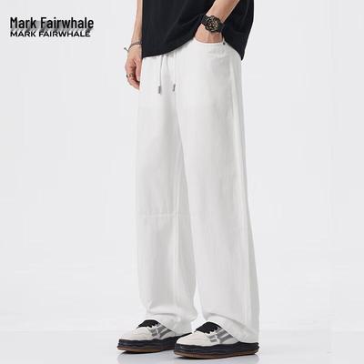 Mark Hua Fei Men's Tencel Lyocell Loose Straight Casual Pants