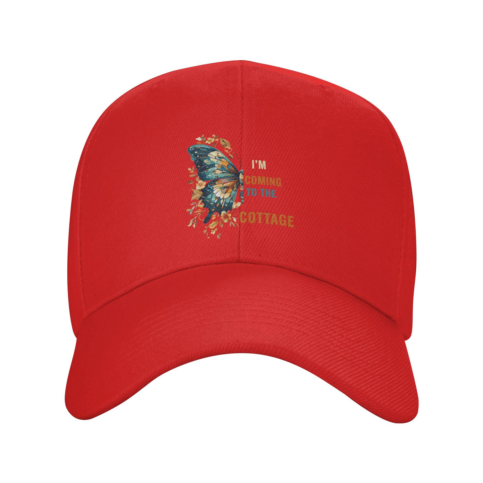 

Summer Casual Baseball Cap Im Coming To The Cottage Tennis Skate Trucker Hat For Female Male Sunscreen DIY Print Baseball Caps One Size