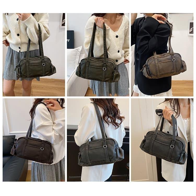 Vintage Achseltasche Schulter Crossbody Pendler Damen Tasche
