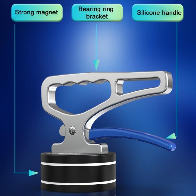 Heavy-Duty Magnetic Lifting Handle Set Powerful Neodymium Magnet for Easy Carrying of Metal Objects, Nails & Knives(50KG)