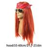 70s 80s Disco Wigs Costume Accessory Set Long Curlier Hat Sunglasses Rocker Costume Set Wigs Rocker Party Fancy Dress Up