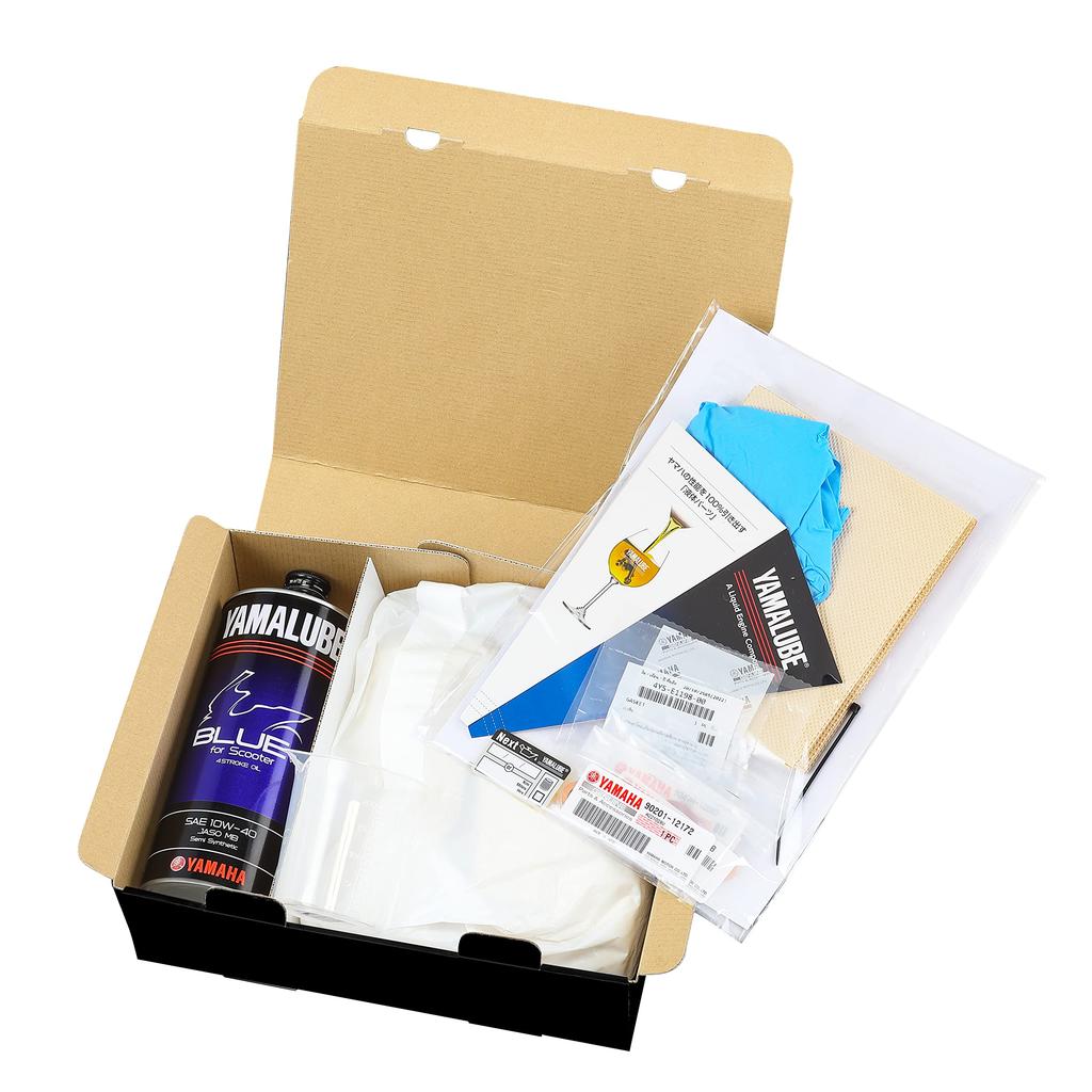 YAMAHA Motor (Yamaha) Ölwechsel [Alles-in-Einem] Kit F-Typ YAMALUBE Blaue Version für Roller, 1L x 1 Flasche (Q2L-YSK-Y01-006)