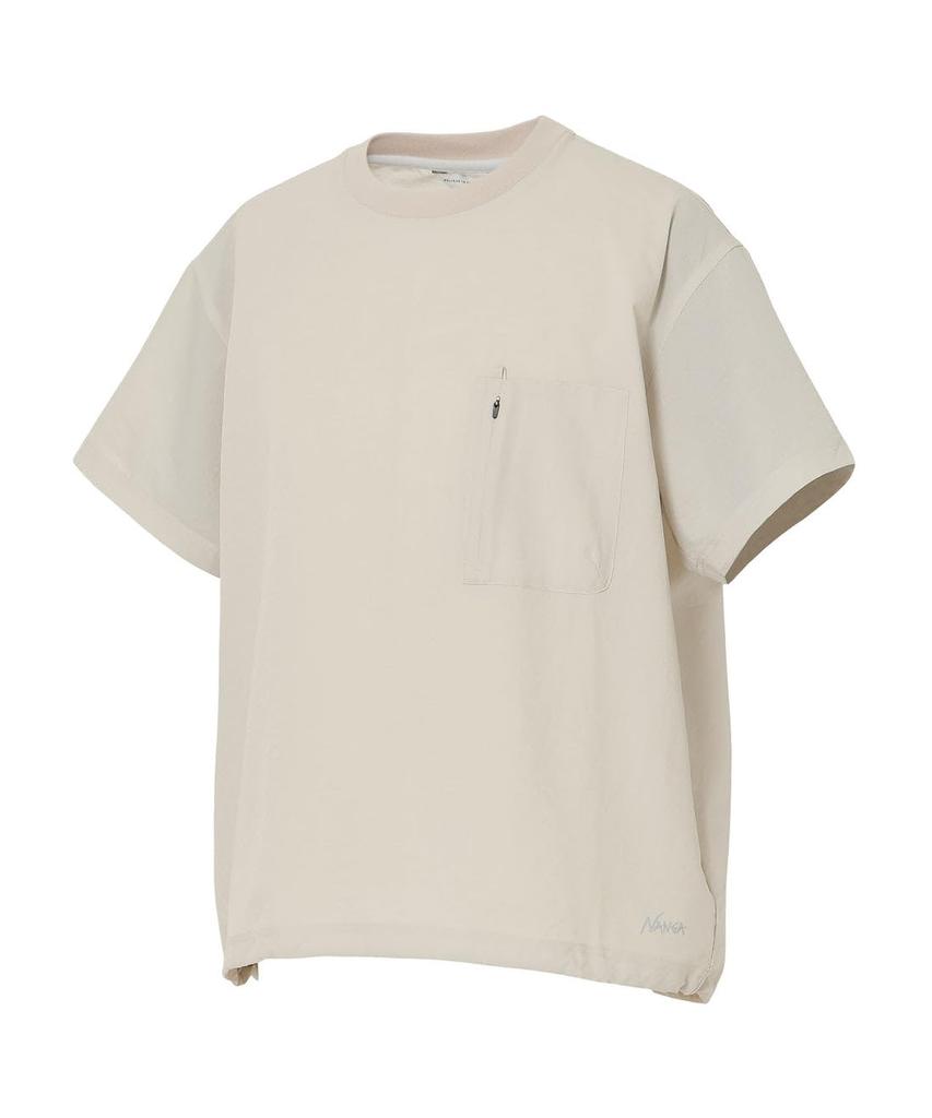 NANGA DOTAIR® COMFY TEE (UNISEX) N2500-1J300A (JP, Alphabet, M, PLUM)
