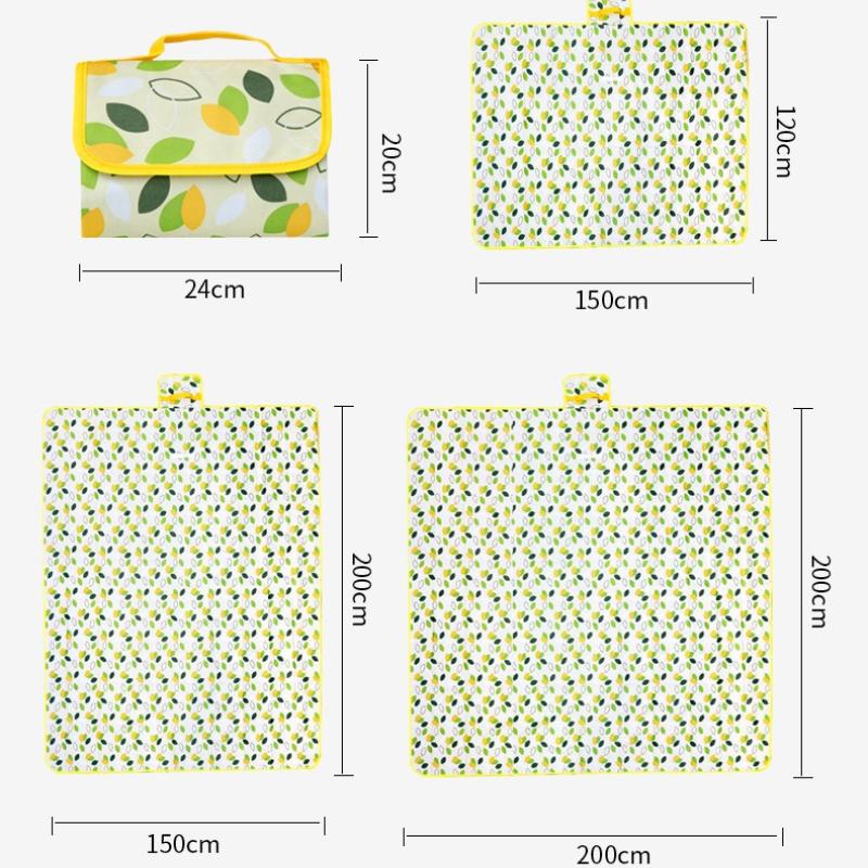 Easy To Clean Picnic Mat with Thickened Oxford Cloth Outdoor Camping Moisture-proof Mat Wear Resistant Portable Activity Pad Park Lawn Camping Carpet