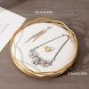 1Pc Crown Shaped Jewelry Holder with Metal Base Ideal for Vanity Countertop Boutique Showcase Jewelry Necklace Display Holder