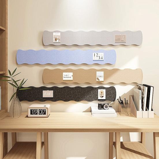 Kenarları Taraklı Keçe İğne Panosu Şeritleri Kendinden Yapışkanlı Keçe Mantar Panosu Şeritleri Ofis Okul Ev Duvar Dekorasyonu İçin Etiketler Notlar Programlar Fotoğraflar