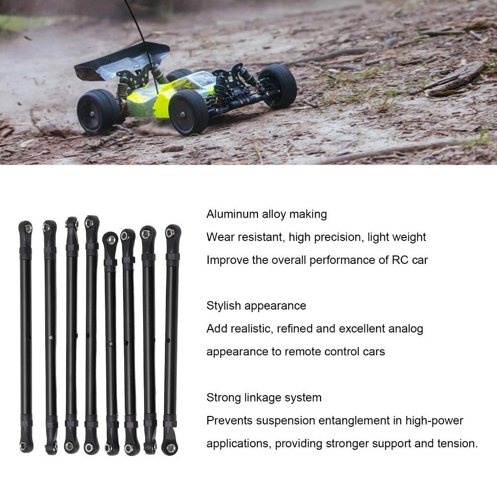 8Pcs 1/10 Scale RC Linkage Rods Pull Rod Set for Axial SCX10 1/10 RC Crawler For RC Car