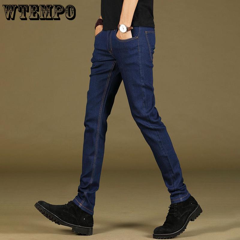 WTEMPO Herrenjeans Sommer Dünner Abschnitt Einfarbig Locker Stretch Slim Jeans Schlichte Persönlichkeit Gerade Hose Lässig Atmungsaktiv Herrenhose