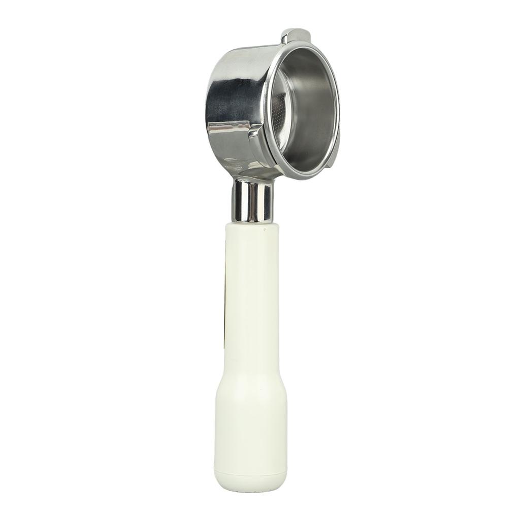 Bottomless Portafilter 54mm Stainless Steel 3 Ears Coffee Portafilter for Breville 8 Type C2 White