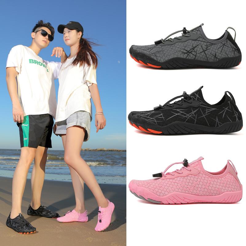 New Outdoor Swimming Shoes Lightweight Breathable Wading Shoes Couples' Beach and Stream-Crossing Footwear Quick-Drying Five-Toe Hiking Boots
