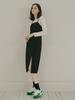 Avang Black Span Layered Dress - Black