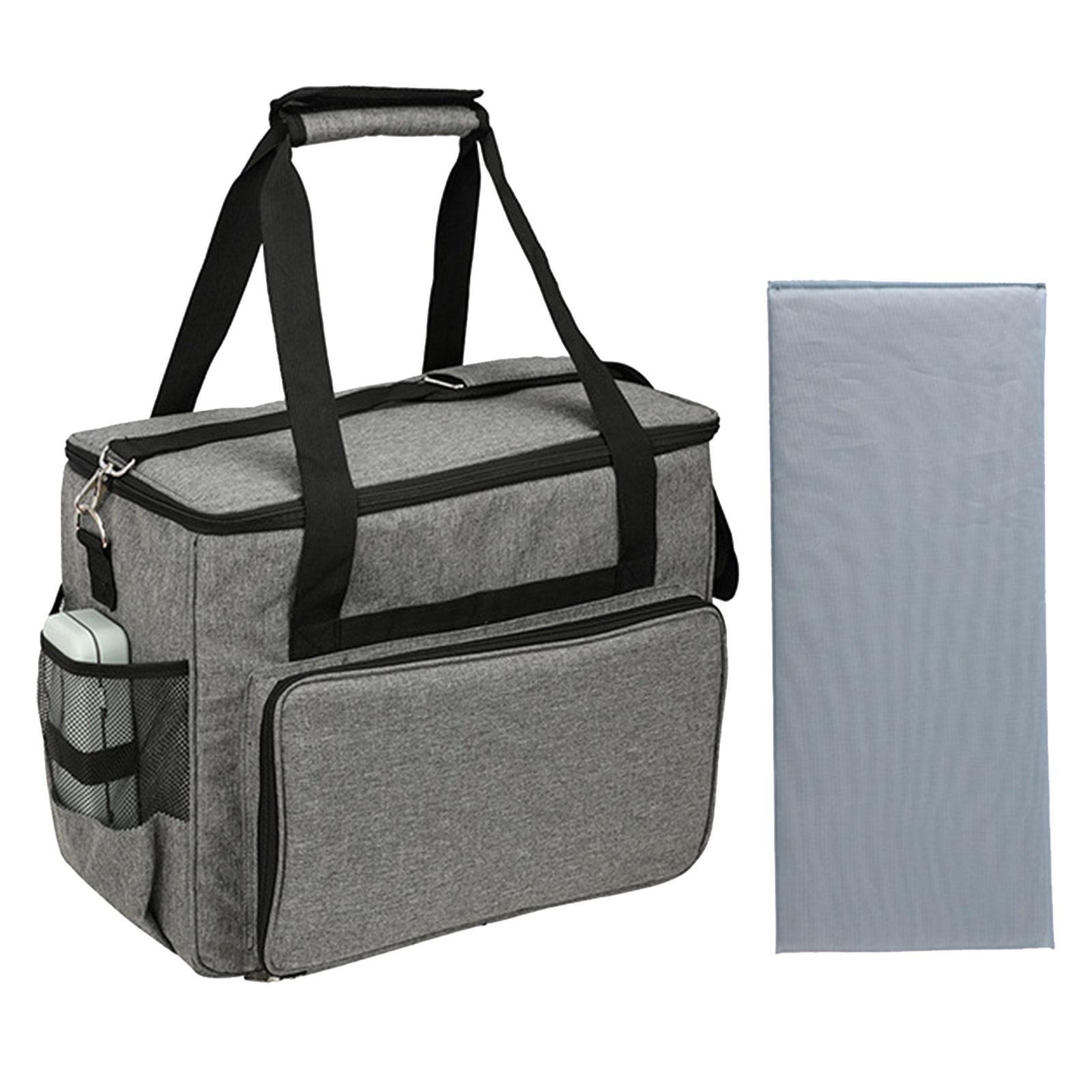 

Чехол для швейной машины с несколькими карманами для хранения Сумка для швейной машины со съемным плечевым ремнем серый