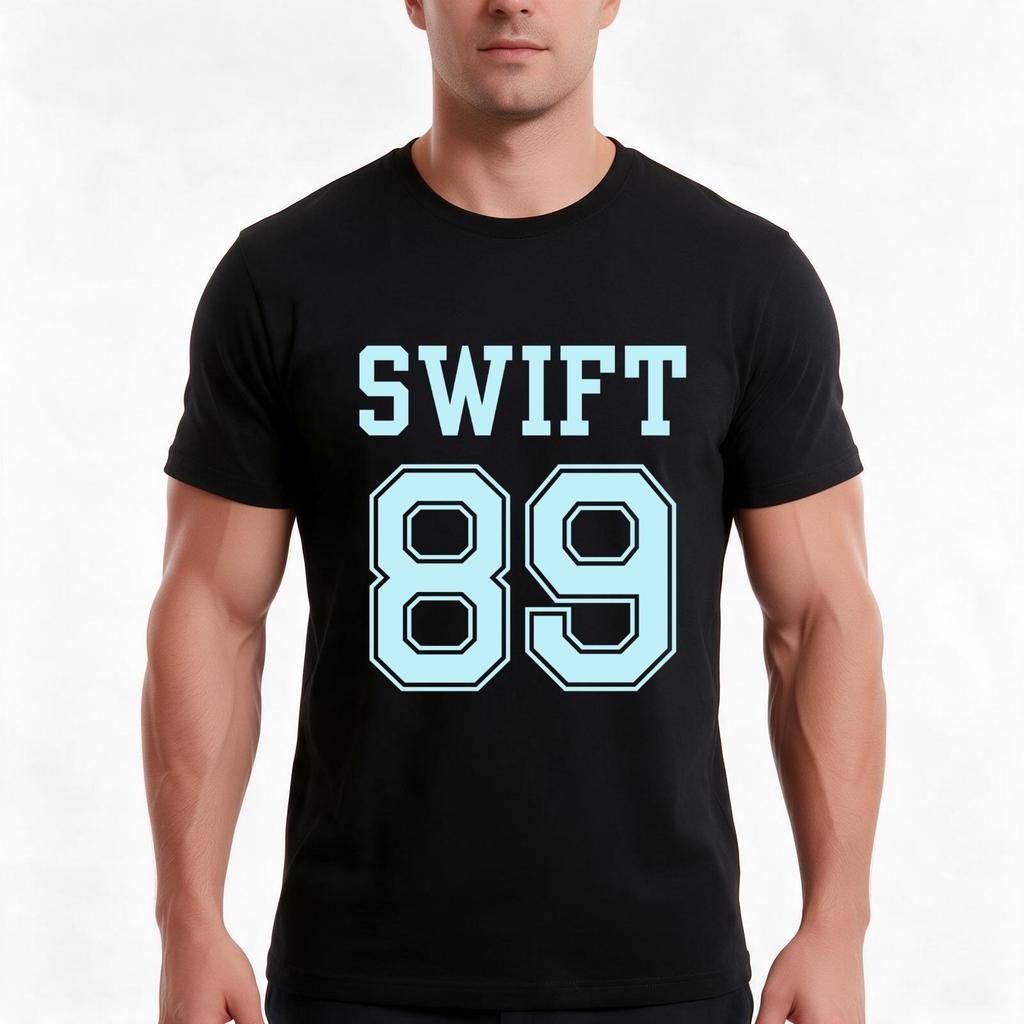 Team Swift Design Tshirt Summer Casual Cotton Tee Oversized Streetwear Tops Vintage Graphic Print Loose Fit Short Sleeve