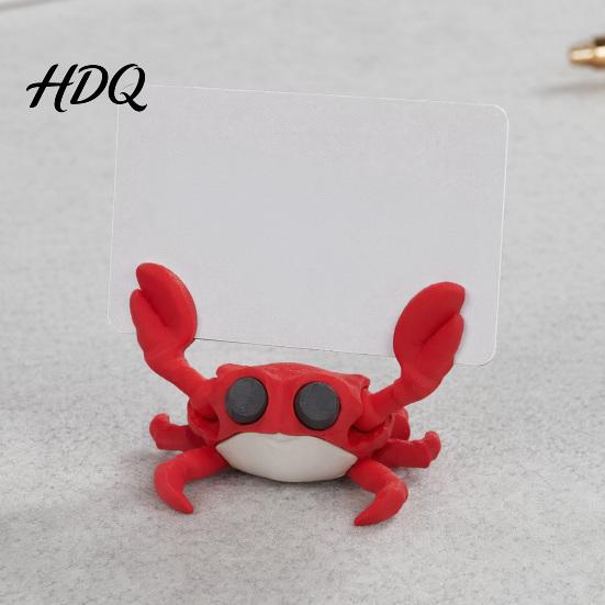 Greeting Card Display Stand 3D Printing Business Holder Cute Crab Shape Stable