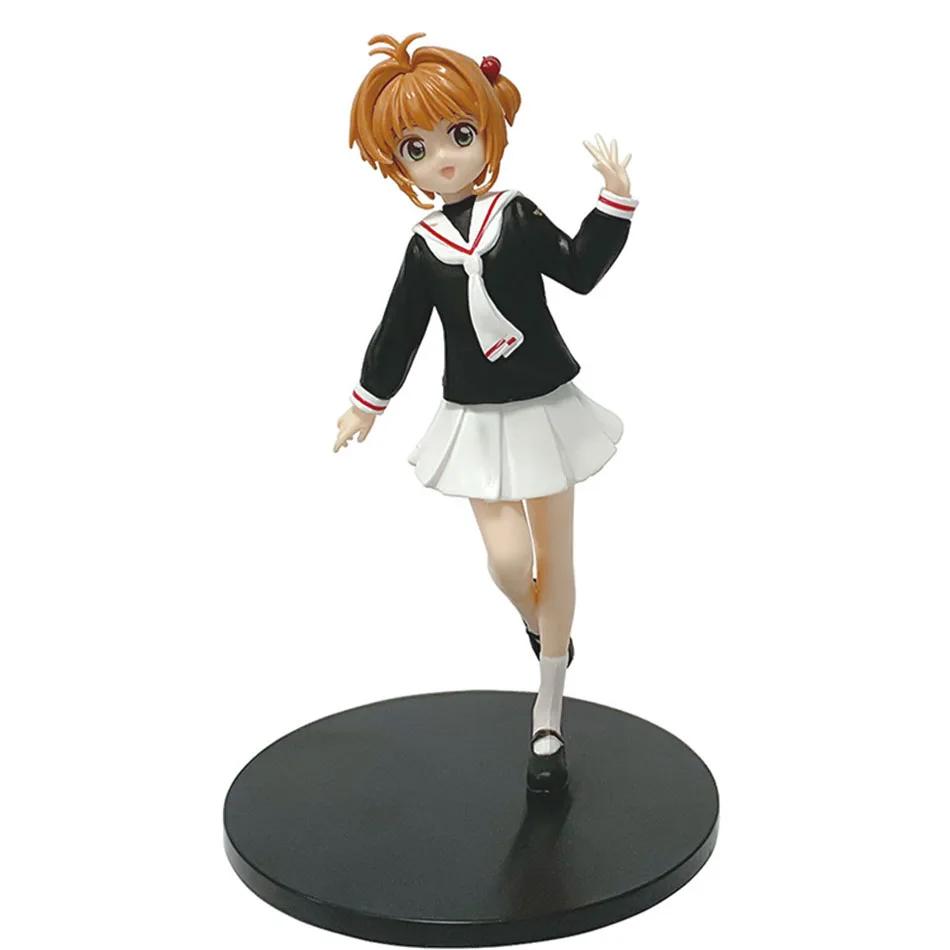 Anime Card Captor Sakura Figure Sakura Kinomoto Tomoyo Daidoji Action Figure PVC Model Collect Desktop Decorations Toy Gift Hot