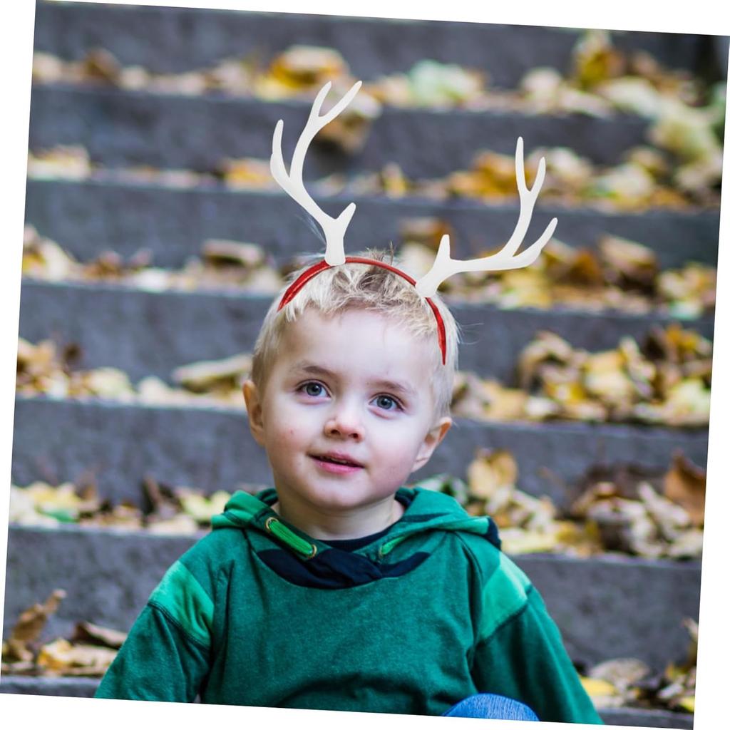 4 Pairs of Simulated Plastic Antler Headbands Christmas Decoration Cosplay Party DIY Accessories
